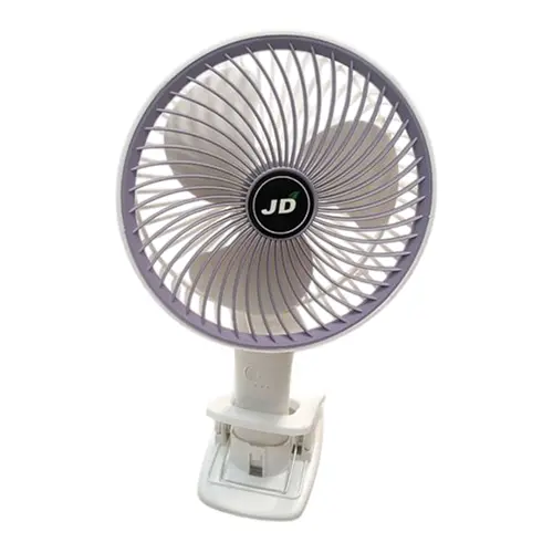 JD-FS002-1.webp پنکه رومیزی شارژی گیره ای مدل JD-FS002 - تصویر 1