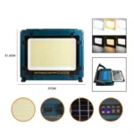 پروژکتور کمپی شارژی خورشیدی 800 وات مدل W8109-3 - تصویر 5