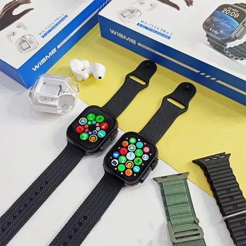 Wisme-WS-73-ultra-2-1.webp پک هدیه ساعت هوشمند WISME اصلی مدل WS-73 ULTRA2 به همراه ایرپاد - تصویر 1